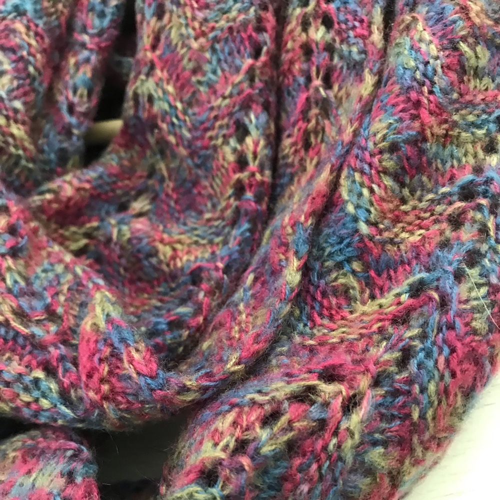 Infinite scarf multi coloured